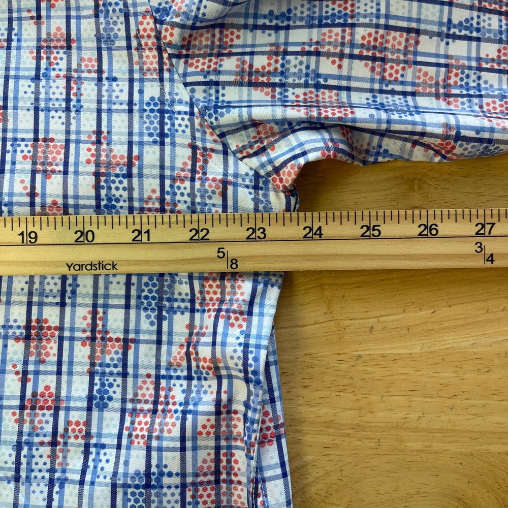 (Lot of 2) Visconti Black Mens XL Button Down Shirts Floral Paisley Plaid Summer - Picture 8 of 16